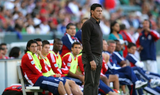 Head Coach Martin Vasquez of Chivas USA looks on from the sideline during their MLS match against t...