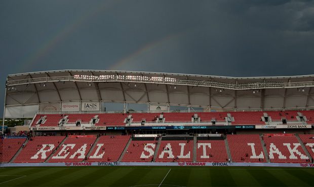 Seats at Rio Tinto stadium say Real Salt Lake...