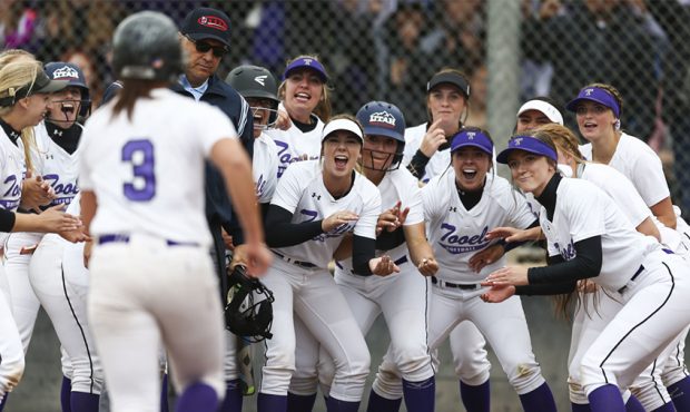 Tooele Buffaloes' Bryerly Avina (3) heads to home plate after hitting a home run against the Spanis...
