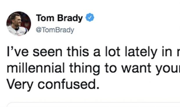 Tom Brady tweet millenials...