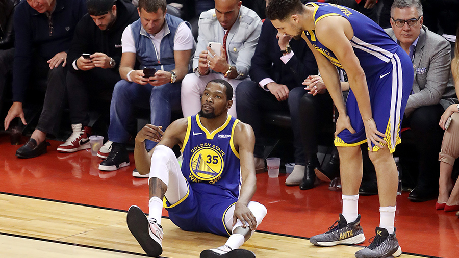 NBA Finals: Warriors lose Kevin Durant to Achilles injury, hang on