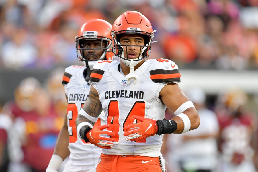 Cleveland Browns' Sione Takitaki from pick-six to COVID list: 'Bummer'