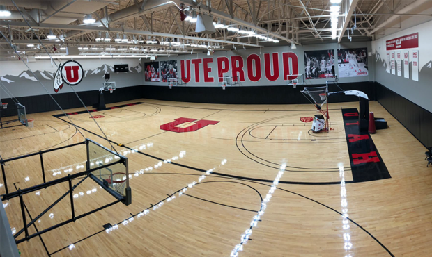 Utah Basketball court...