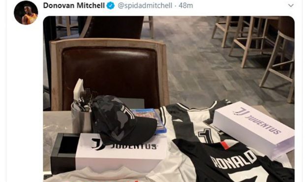 Donovan Mitchell Receives Care Package From Soccer Giant Juventus