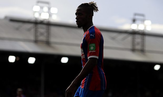 Wilfried Zaha of Crystal Palace during the Premier League match between Crystal Palace and Norwich ...