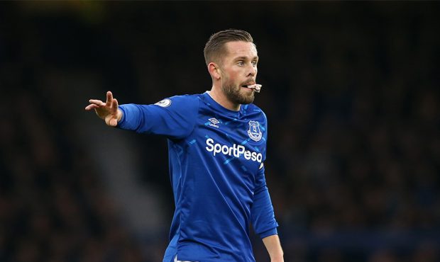 Gylfi Sigurdsson of Everton during the Premier League match between Everton FC and Norwich City at ...