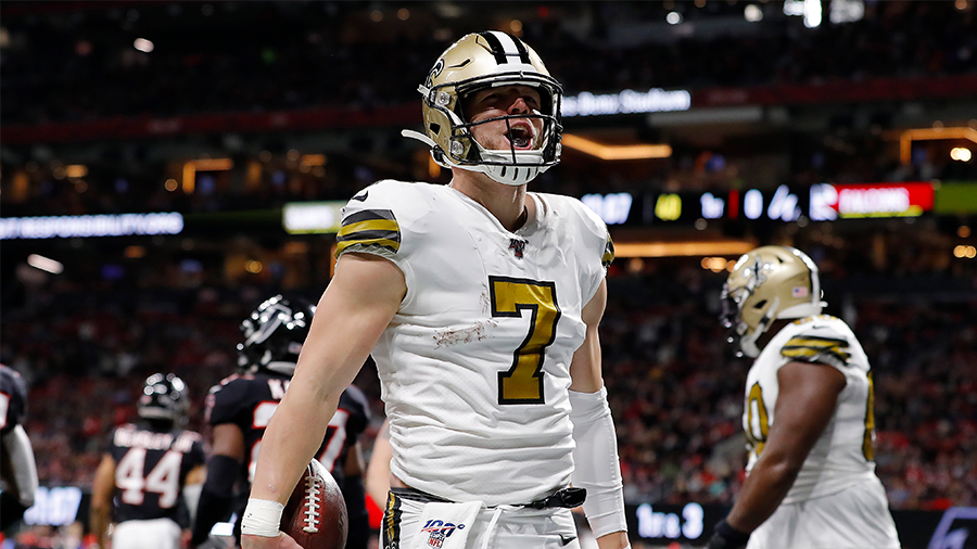 Taysom Hill Opens Saints' Game With Blocked Punt, Touchdown Catch