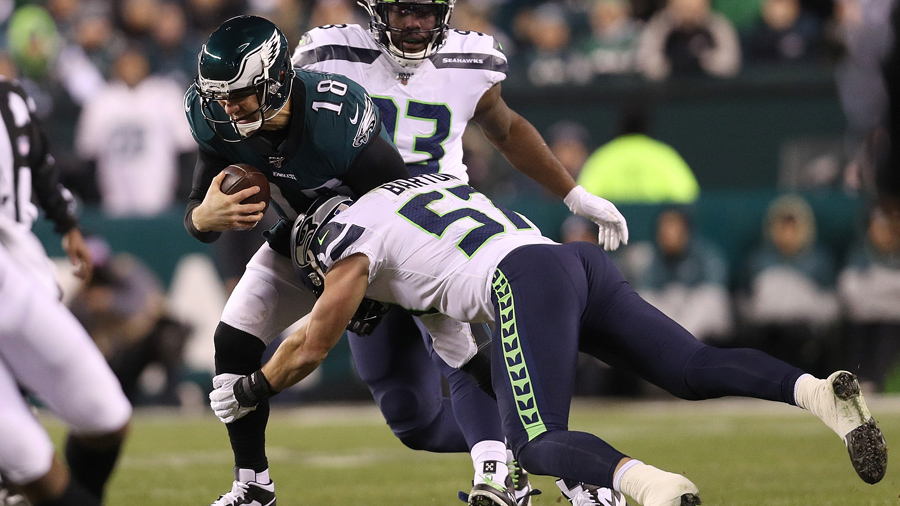 Seahawks LB Cody Barton 'getting better' as he goes through first season as  full-time starter