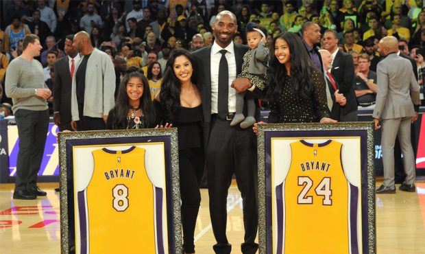 Kobe Bryant - Jerseys Retired - Los Angeles Lakers...