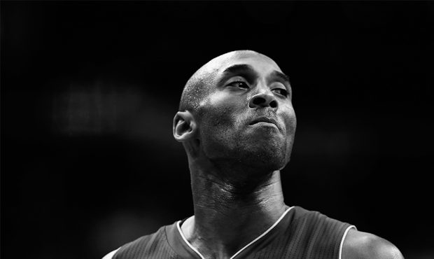 Kobe Bryant #24 of the Los Angeles Lakers looks on against the Washington Wizards in the first half...