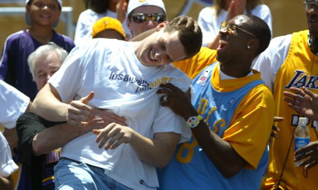 The Los Angeles Lakers celebrated their 3rd NBA Championship with a parade and celebration in downt...
