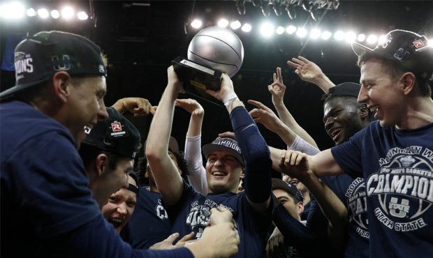 Sam Merrill - Utah State Aggies - Mountain West Conference Tournament Champions 2020...