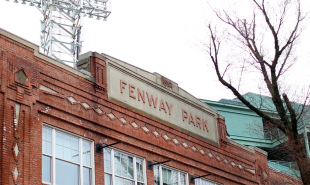 A view outside of Fenway Park on March 19, 2020 in Boston, Massachusetts. The NBA, NHL, NCAA and ML...