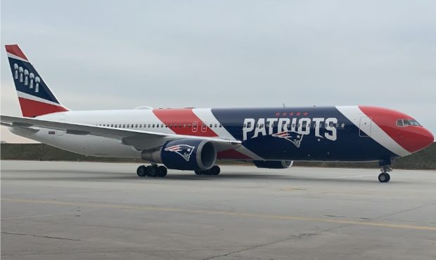 New England Patriots Plane - Getty Images...