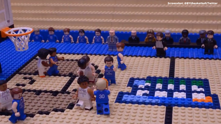 BYU Basketball Creates National Championship Moment Out Of Legos
