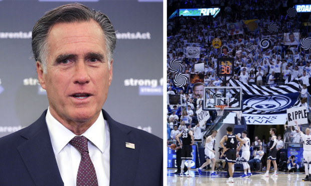 Mitt Romney - BYU Basketball Fans...