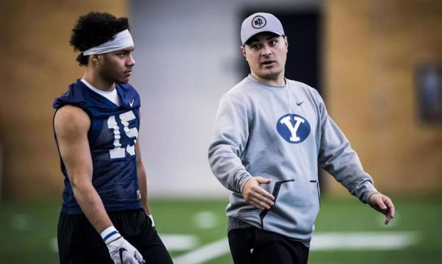 Fesi Sitake during 2018 BYU Spring Camp. Photo by Nate Edwards of Deseret News...