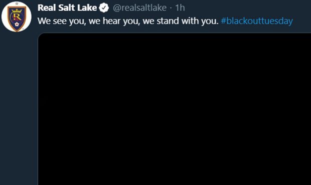 Utah Royals FC, Real Salt Lake Joins 'Blackout Tuesday' Social Media Movement