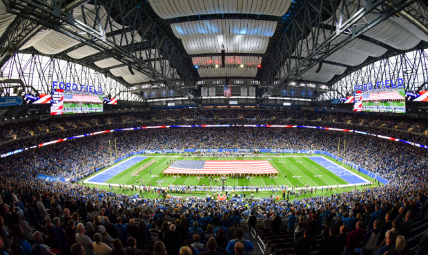 Ford Field - National Anthem...