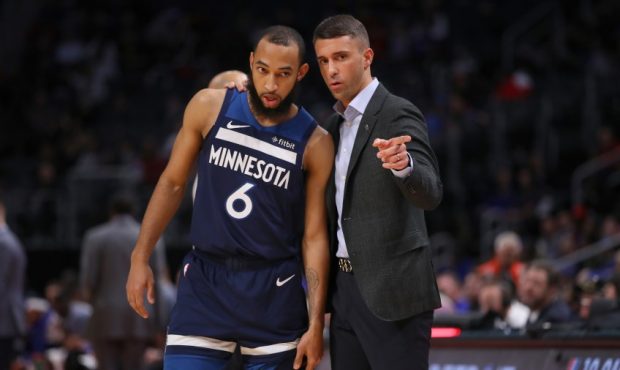 Coach Ryan Saunders of the Minnesota Timberwolves (Photo by Gregory Shamus/Getty Images)...