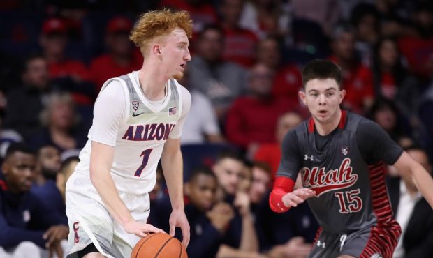 Nico Mannion of the Arizona Wildcats (Photo by Christian Petersen/Getty Images)...