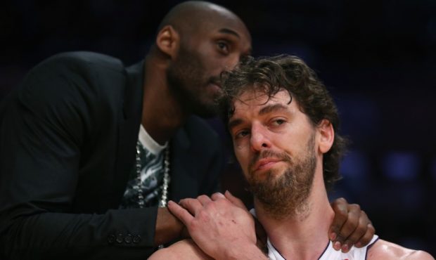 Pau Gasol and Kobe Bryant (Photo by Jeff Gross/Getty Images)...
