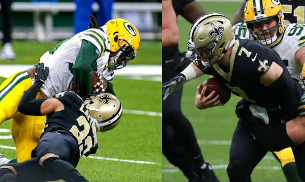 Former BYU Stars Taysom Hill, Jamaal Williams Share Exchange During Packers/Saints Game