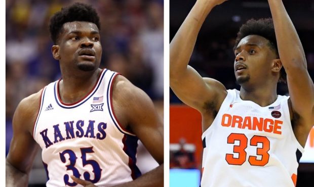 Jazz rookies Udoka Azubuike (Photo by Jamie Squire/Getty Images) and Elijah Hughes (Photo by Rich B...