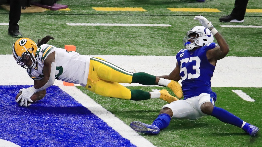 Jamaal Williams Extends Packers' Lead On First Touchdown Catch Of Season