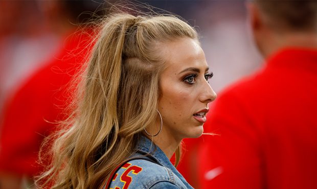 DENVER, CO - OCTOBER 17: Brittany Matthews, girlfriend of quarterback Patrick Mahomes of the Kansas...