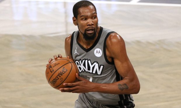 Kevin Durant of the Brooklyn Nets (Photo by Sarah Stier/Getty Images)...
