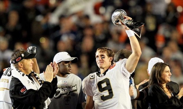 Drew Brees - New Orleans Saints - Super Bowl...