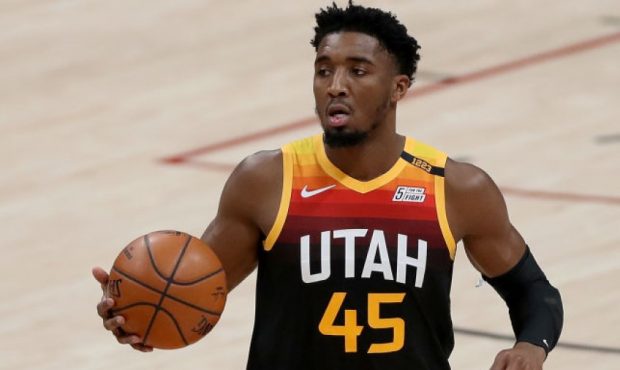Donovan Mitchell of the Utah Jazz (Photo by Matthew Stockman/Getty Images)...