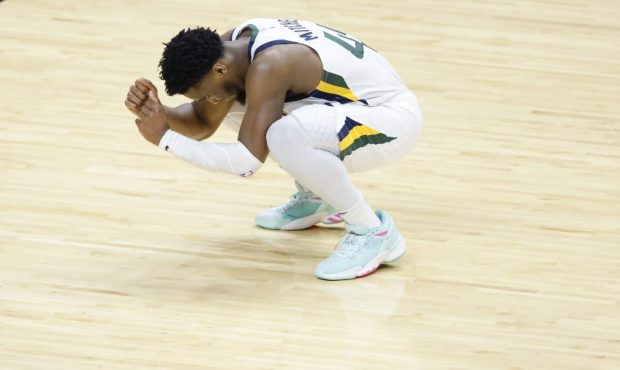 Donovan Mitchell of the Utah Jazz (Photo by Michael Reaves/Getty Images)...