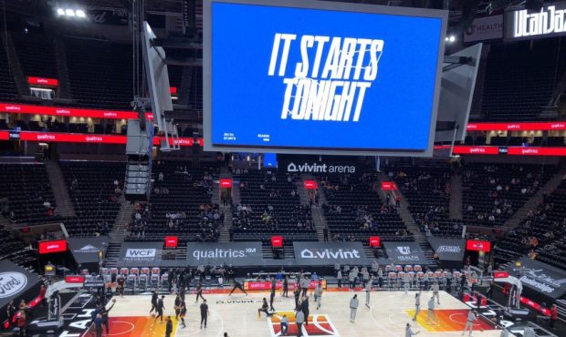 Vivint Smart Home Arena partially filled with Utah Jazz fans (Photo: Ben Anderson/KSL Sports)...
