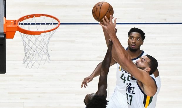 Utah Jazz Center Rudy Gobert Feasts During Third Quarter Against Clippers