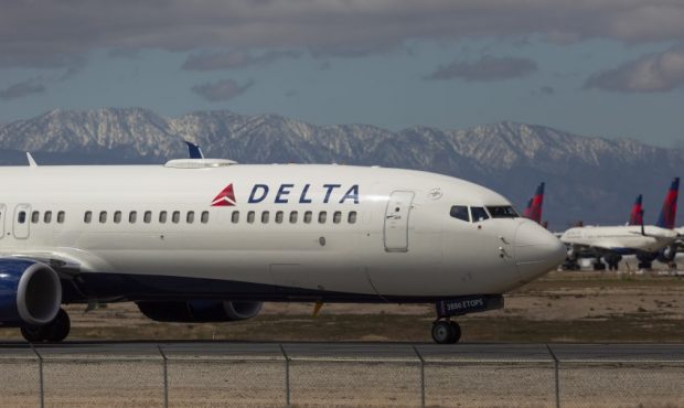 A Delta Plane similar to one carrying members of the Utah Jazz (Photo by David McNew/Getty Images)...