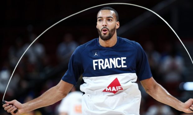 Rudy Gobert with the French National Team (Photo by Zhong Zhi/Getty Images)...