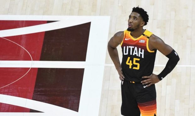 Donovan Mitchell of the Utah Jazz (Photo by Alex Goodlett/Getty Images)...