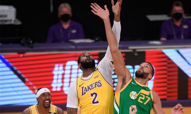 Rudy Gobert Swats Dunk Attempt By Lakers' Montrezl Harrell