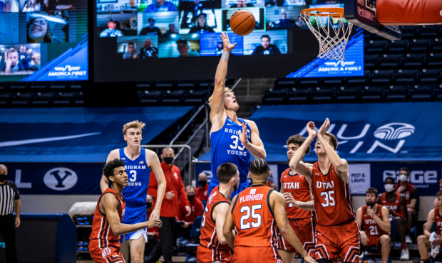 BYU Basketball - Utah - Caleb Lohner...