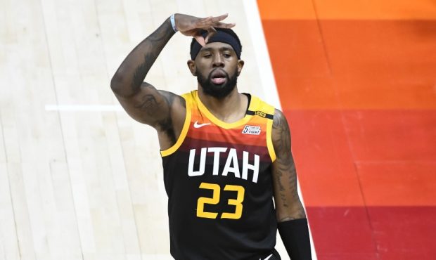 Utah Jazz forward Royce O'Neale (Photo by Alex Goodlett/Getty Images)...
