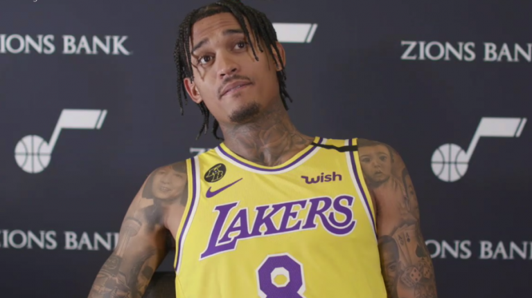 Jazz Clarkson Wears Lakers Kobe Jersey Before Facing Clippers ...