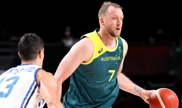 Joe Ingles of Australia competes against Italy (Photo by Gregory Shamus/Getty Images)...