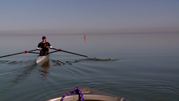 Olympic rower Kathleen Noble trains on the Great Salt Lake as often as possible. (File photo/Josh S...