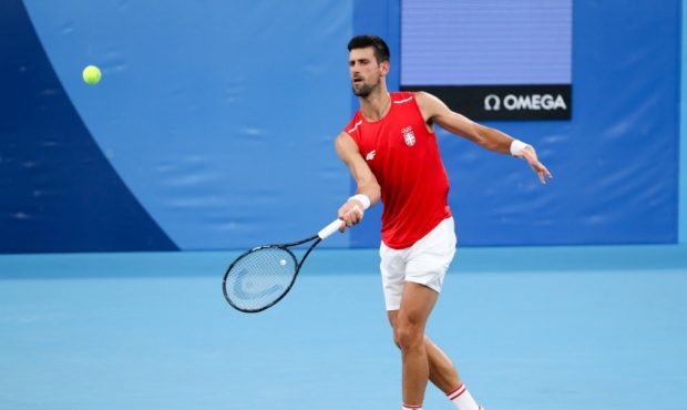 Novak Djokovic of Serbia...