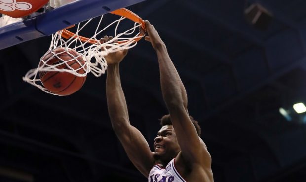 Utah Jazz center Udoka Azbuike dunks (Photo by Jamie Squire/Getty Images)...