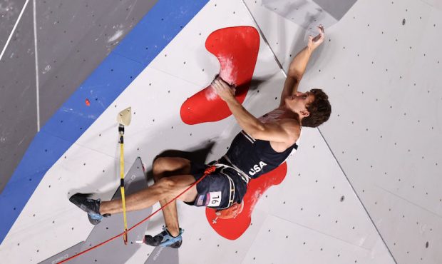 Nathaniel Coleman of Team United States of America   during the Sport Climbing Men's Combined Final...