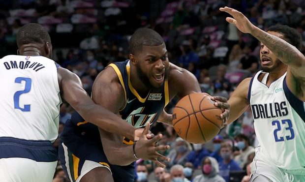 Utah Jazz forward Eric Paschall (Photo by Tom Pennington/Getty Images)...