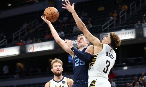 Memphis Grizzlies Guard Sam Merrill against the Indiana Pacers (Photo by Andy Lyons/Getty Images)...